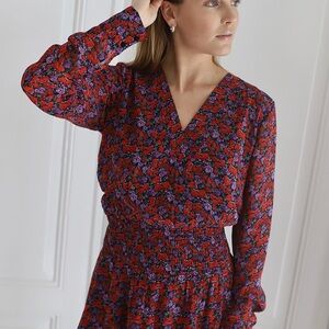Boho Floral Mini Dress by GESTUZ